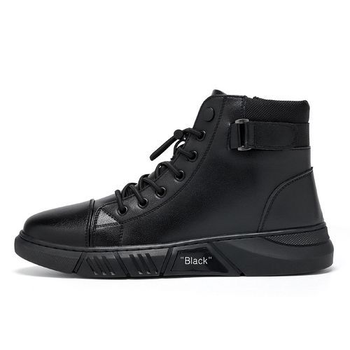British High Top Men's Casual Leather Boots