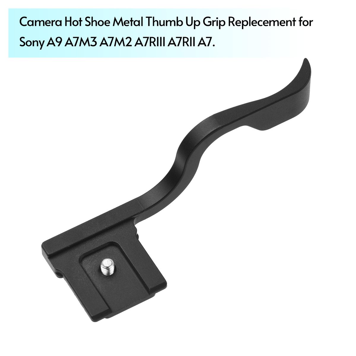 Andoer Camera Hot Shoe Metal Thumb Up Grip Hand Grip Thumb