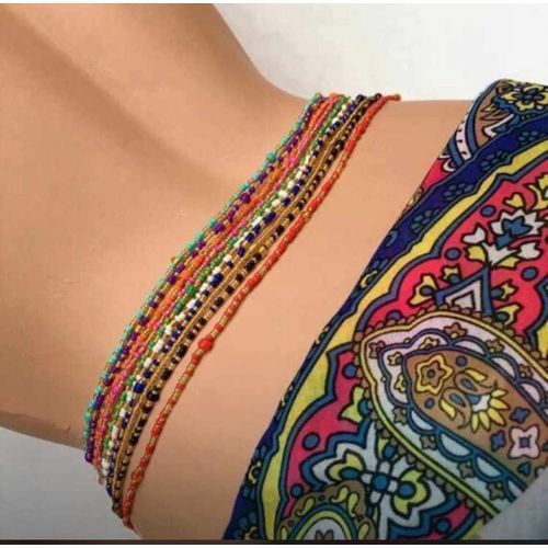Fortified African Caribbean Multicolour Waist Bead