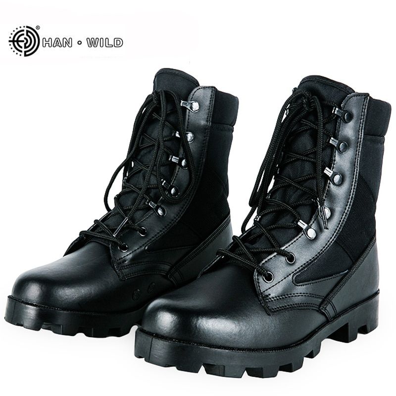 Winter Tactical Boots Men Breathable Uflage  Desert Safety Shoes Ary Combat Boots-Yellow