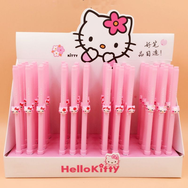 4pcs/set Cute Hello Kitty Gel Pen Rollerball Pen Stationery