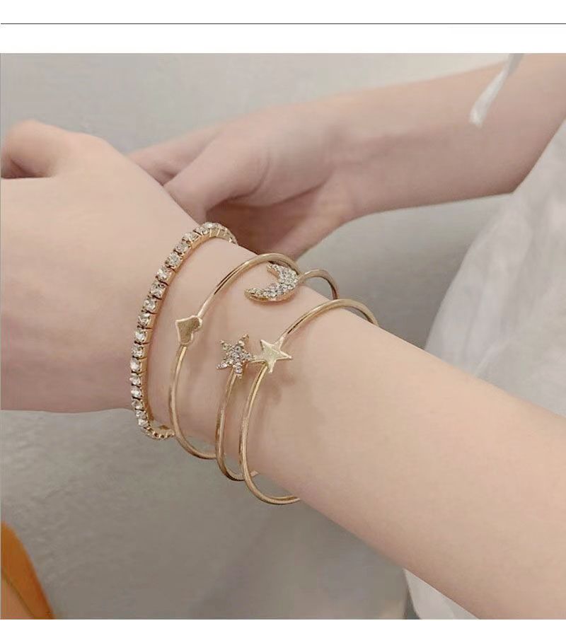 Bracelet Star Love Moon Bracelet Four Piece Set