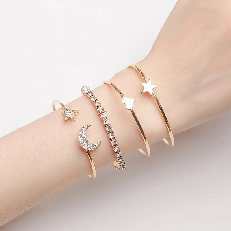 Bracelet Star Love Moon Bracelet Four Piece Set