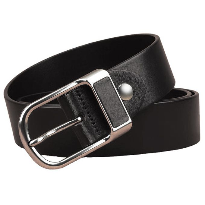 Mens Leather Belt Belts High Quality-Black