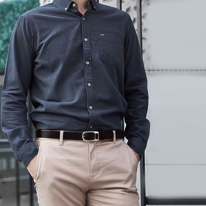 Mens Leather Belt Belts High Quality-Black