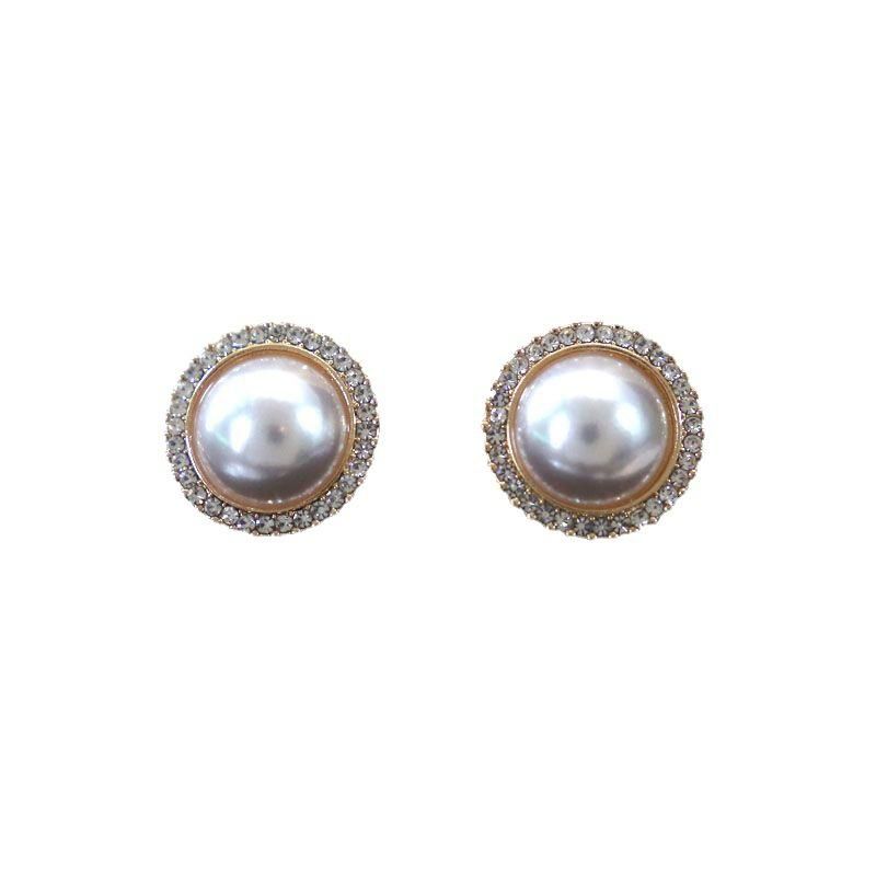 Perfect Wedding Style Pearl Clavicle Chain   Earrings   Ring