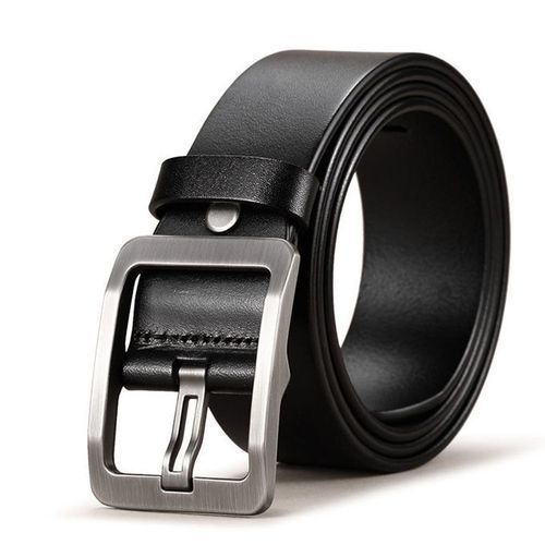 Mens Belt Genuine Leather Belts For Men-Black