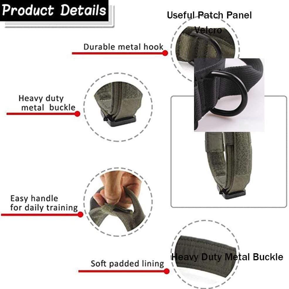 Dog Collar Adjustable Nylon Dog Collar Heavy Duty Metal