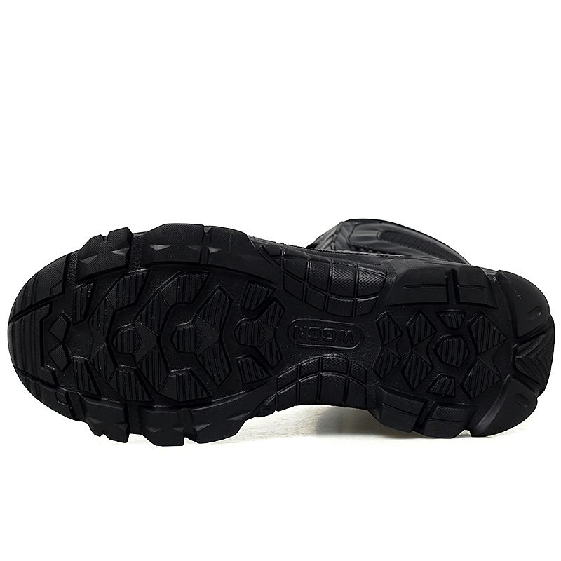 Men's Large Size High-top Field Training Hiking Boots-Black