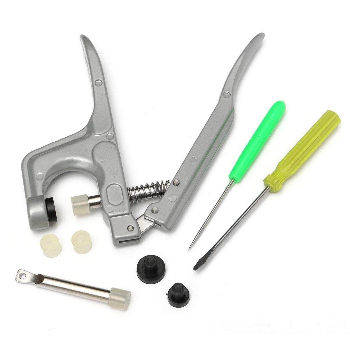 150 Sets T5 Snap Poppers Plastic 15 Colors Buttons Fastener Pliers Punching Tool Clamp