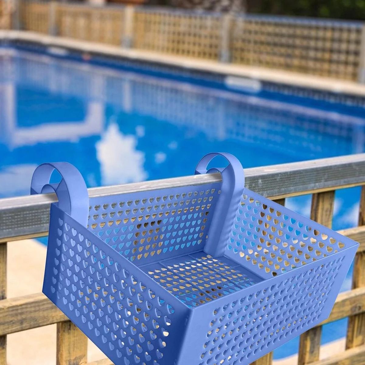 Hanging Storage Basket Cabinet Door Organizer Swimming Pool Storage