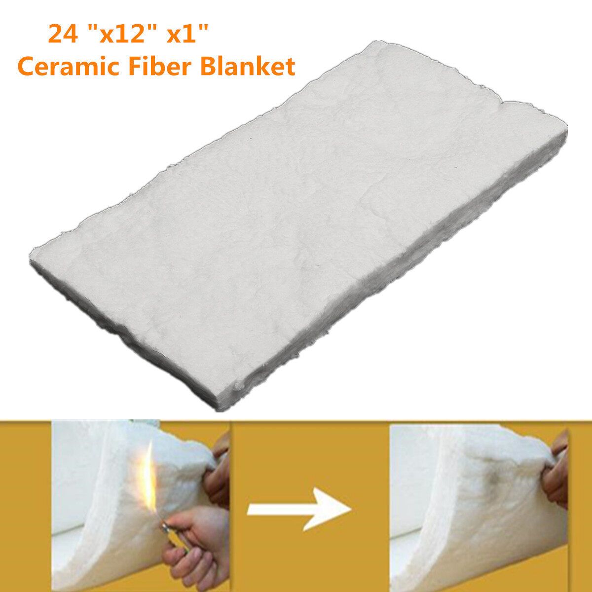 24 "x12" X1 " Aluminum Silicate High Temperature Insulation Ceramic Fiber Blanket