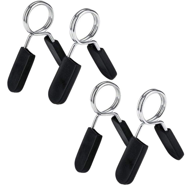 4Pcs Spring Collars Clips Exercise Collar Barbell