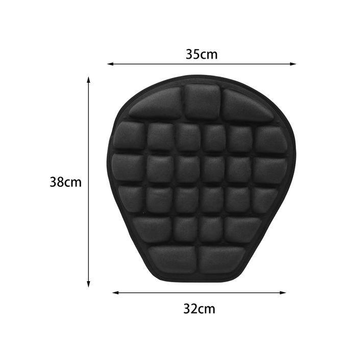 Air Seat Cushion Universal Inflatable 3D Great-Black