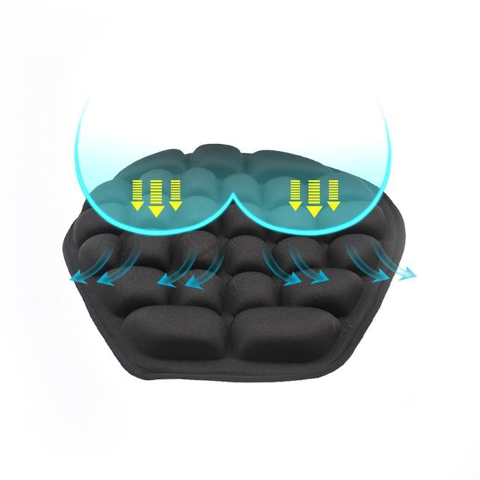 Air Seat Cushion Universal Inflatable 3D Great-Black