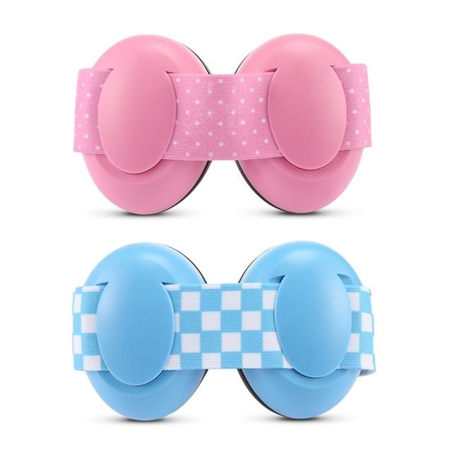 2 Pair Baby Anti-noise Earmuffs Elastic Strap Ear Protectio