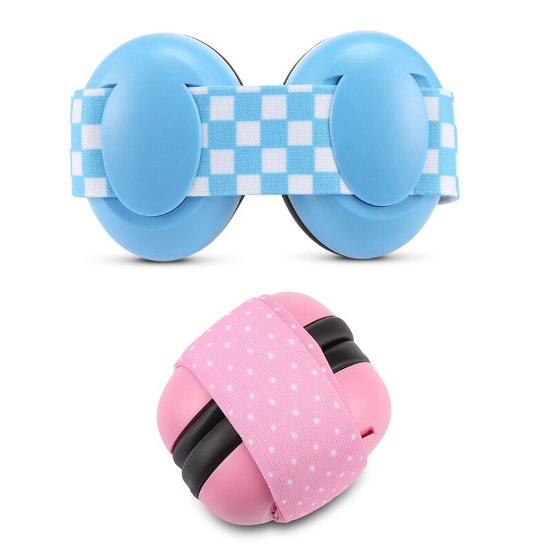 2 Pair Baby Anti-noise Earmuffs Elastic Strap Ear Protectio