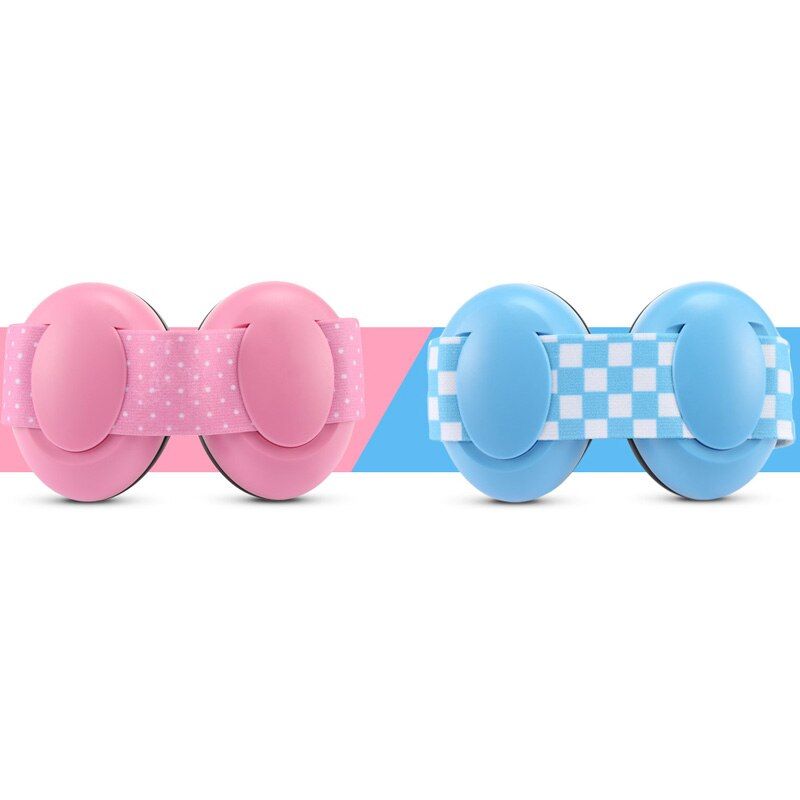 2 Pair Baby Anti-noise Earmuffs Elastic Strap Ear Protectio