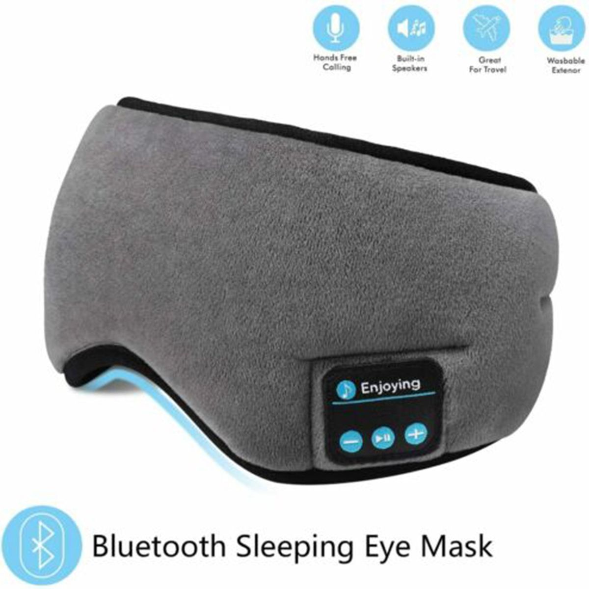 2021 Soft Wireless 5.0 Stereo Bluetooth Earphone Sleep Mask