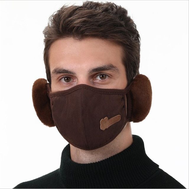 Sports Cover Protection Outdoor Plush Leather Ear Muffs Fol