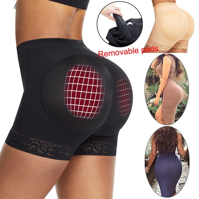 3pcs Women Body Shaper Padded Butt Lifter Panty Butt Hip Enhancer  Hip Shapwear  Briefs