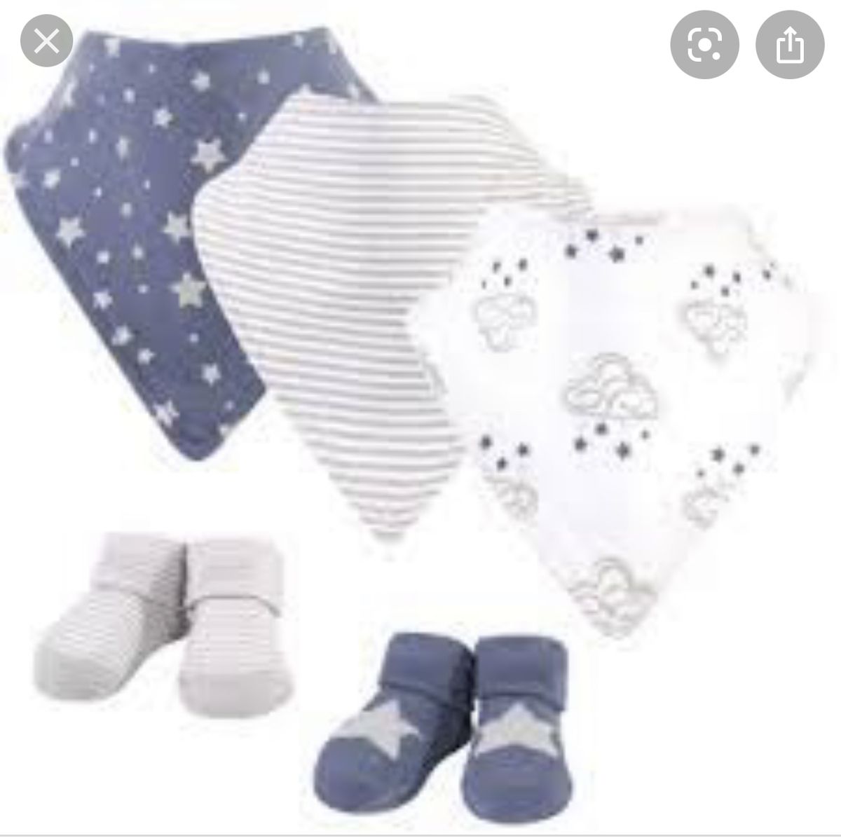 5Pc Socks And Bibs Set