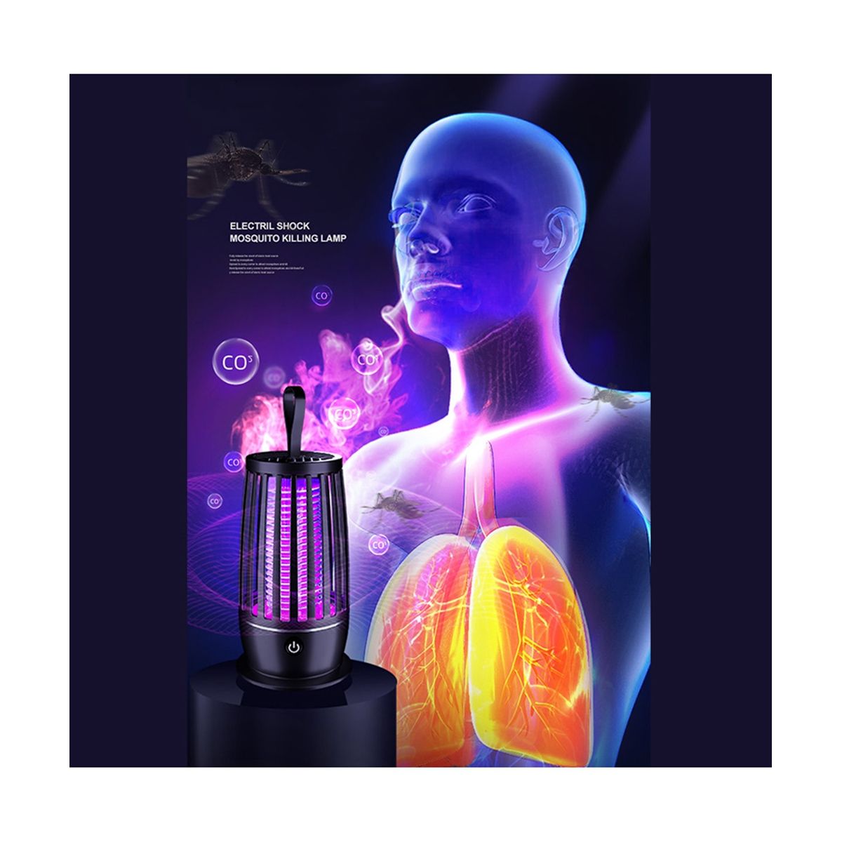 Electric Mosquito Killer Lamp Mosquito Repellent Rechargeabl