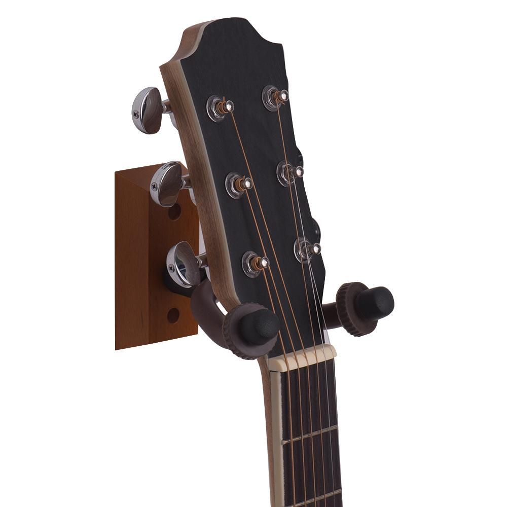 Wooden Guitar Hanger Wall Mount String Instrument Holder Hook Keeper