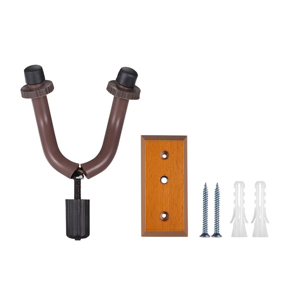 Wooden Guitar Hanger Wall Mount String Instrument Holder Hook Keeper