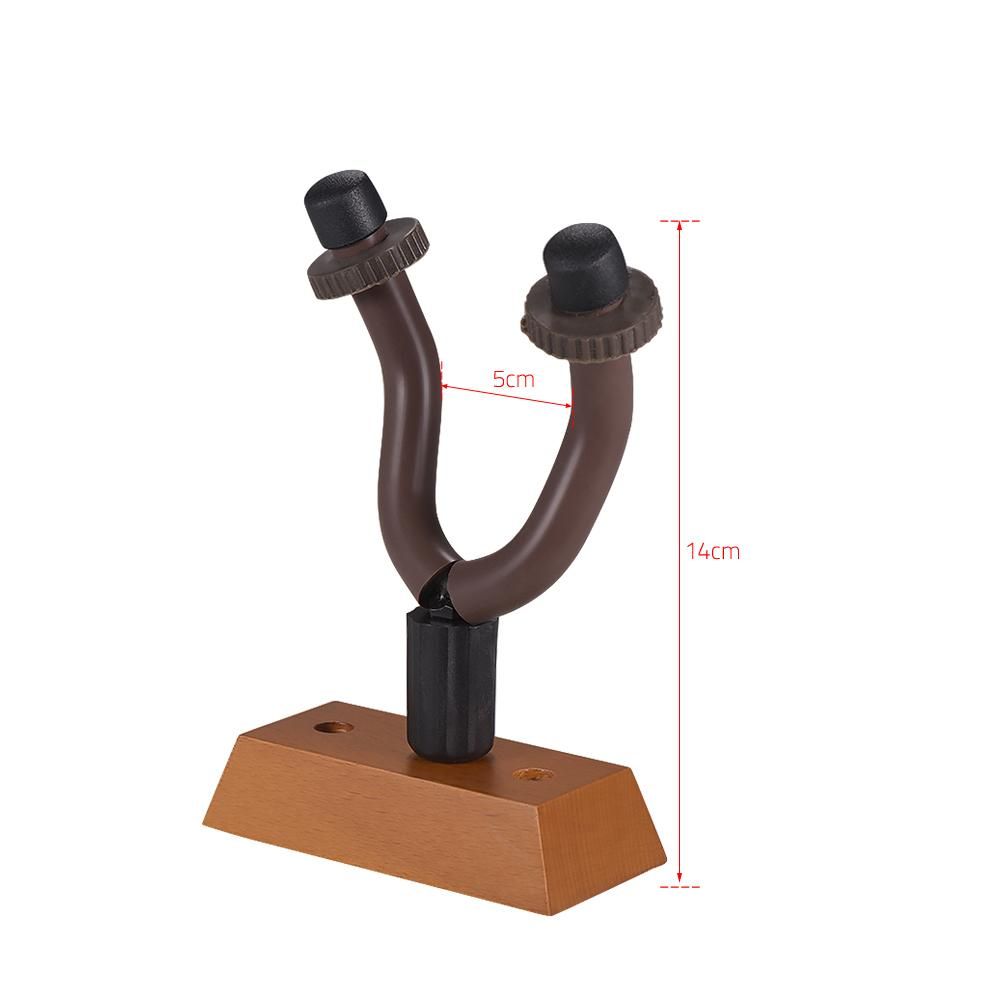 Wooden Guitar Hanger Wall Mount String Instrument Holder Hook Keeper