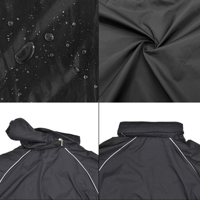 Cycling Skin Jersey Bicycle Windproof Jacket Light Rain Coat Black M