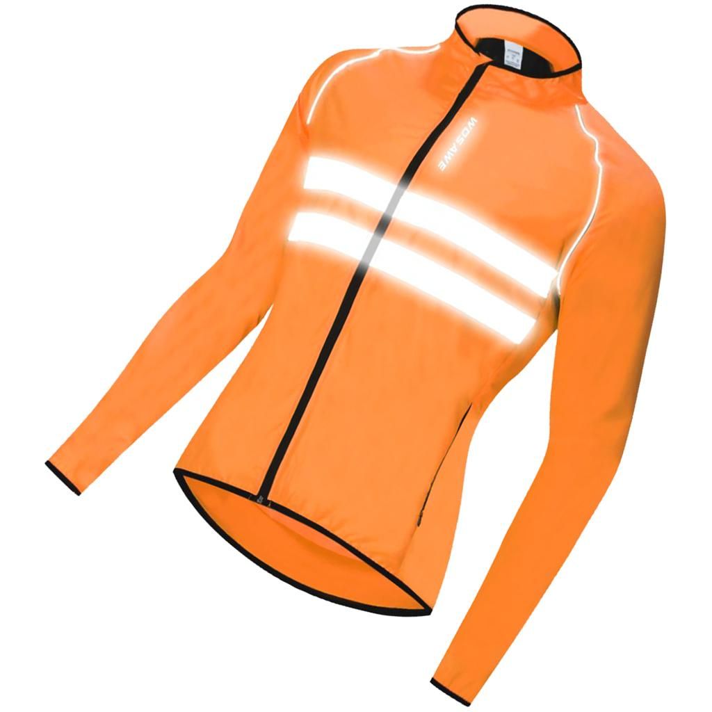 Bicycle Jacket Cycling Jersey Coat Light Wateproof Reflective XL
