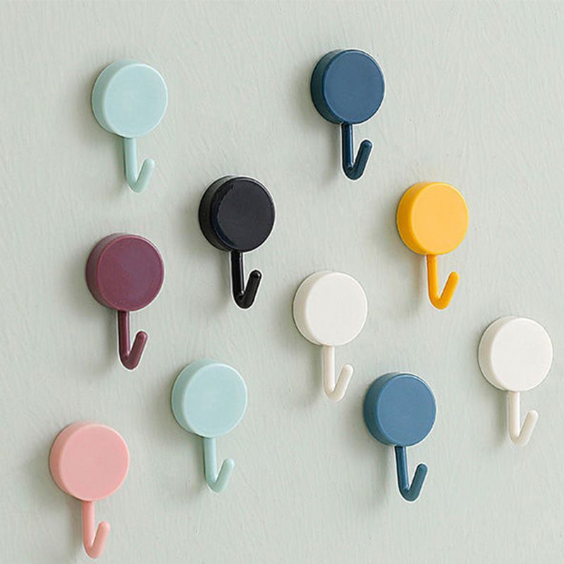 10PCS Self Adhesive Wall Hook Strong Without Drilling