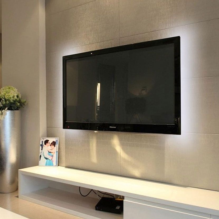 USB Power SMD 3528 Epoxy LED Strip Light Christmas Desk Decor Lamp For TV Background Lighting, Length:1m(White Light)