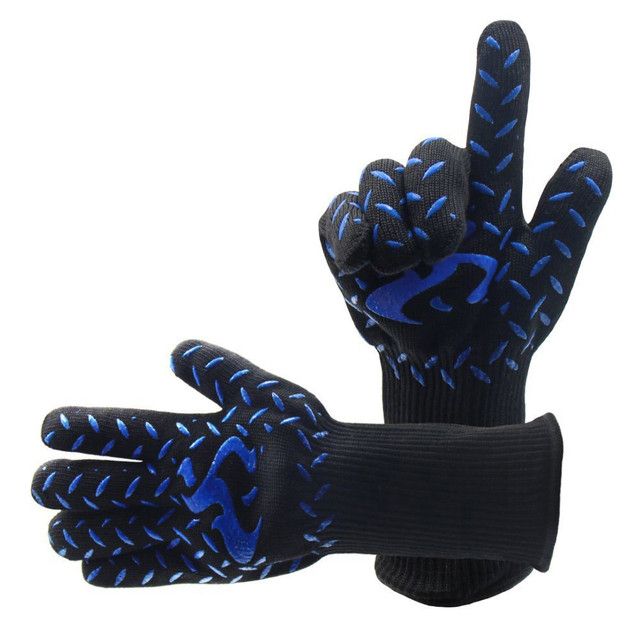 Hot Bbq Grilling Cooking Gloves Extreme Heat Resistant Oven Welding Gloves