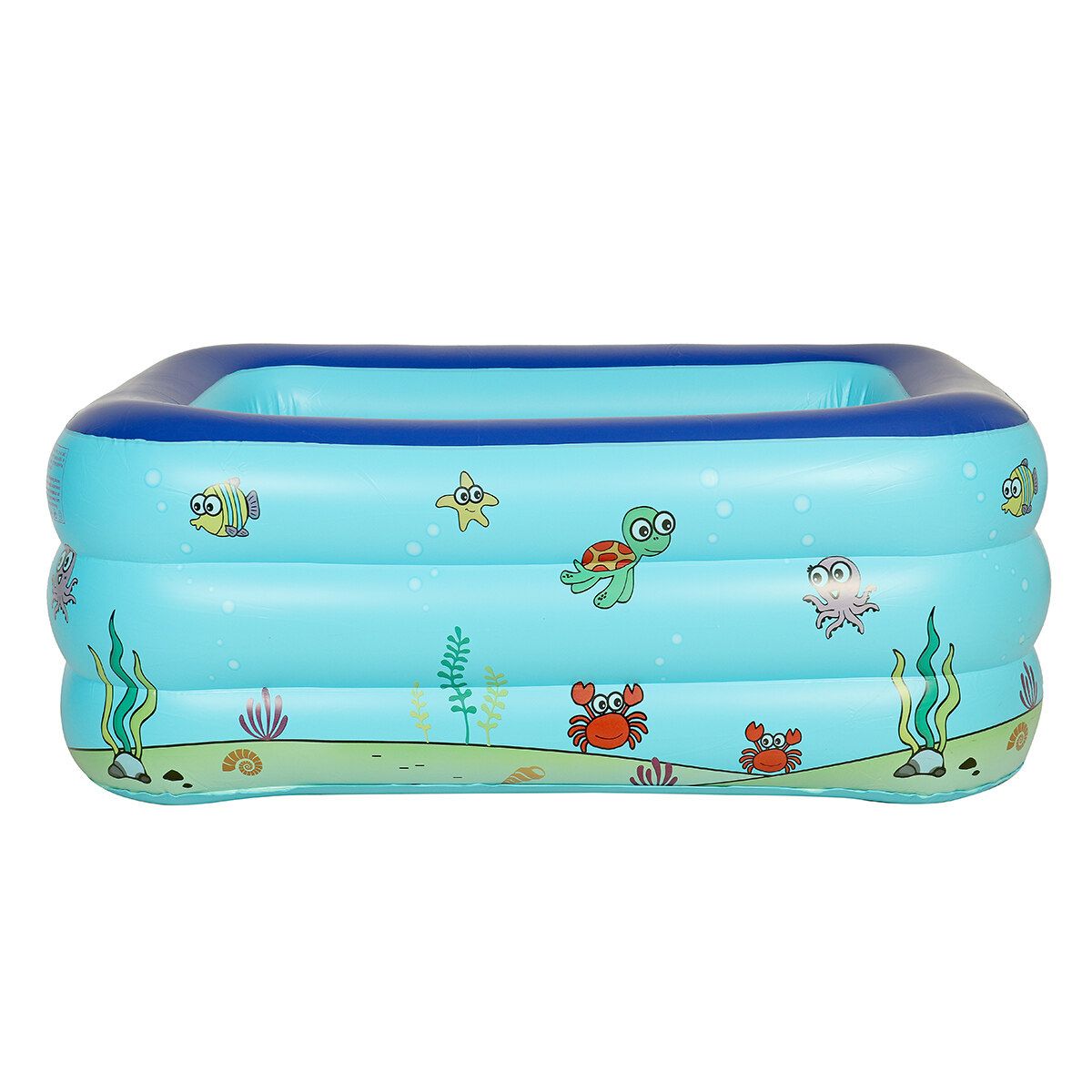 2.6M/1.5M/1.3M/1.1M For 1-5 Persons Kids Large Inflatable Swimming Pool Adult Family Lounge Water Play Fun Backyard Bathing Tub Blue 1.3M