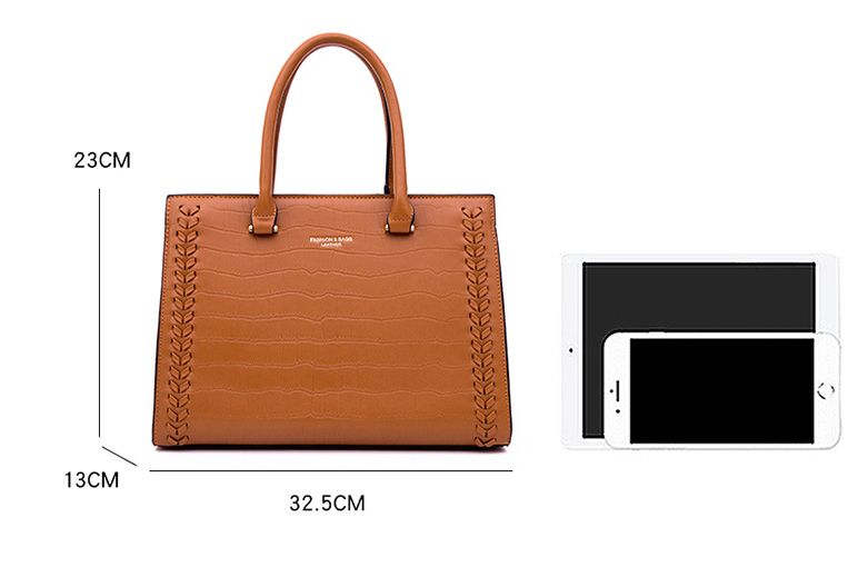 3 In 1 Quality Trendy PU Leather Female Handbag/Handbag