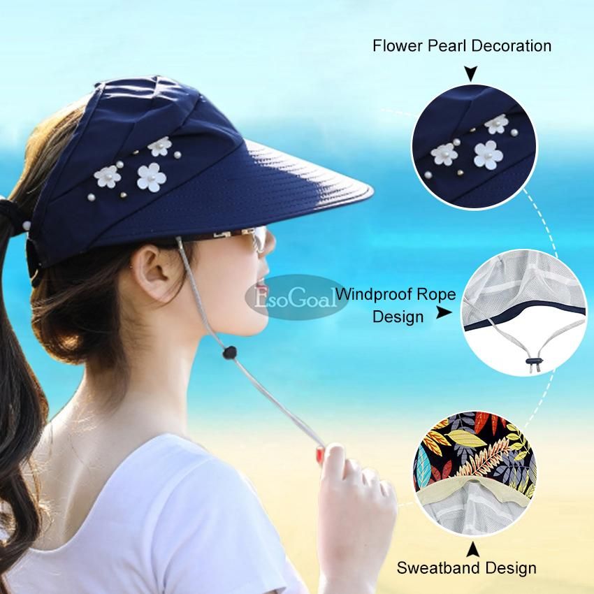 EsoGoal Women Foldable Summer Sun Hats  Anti Sun Protection