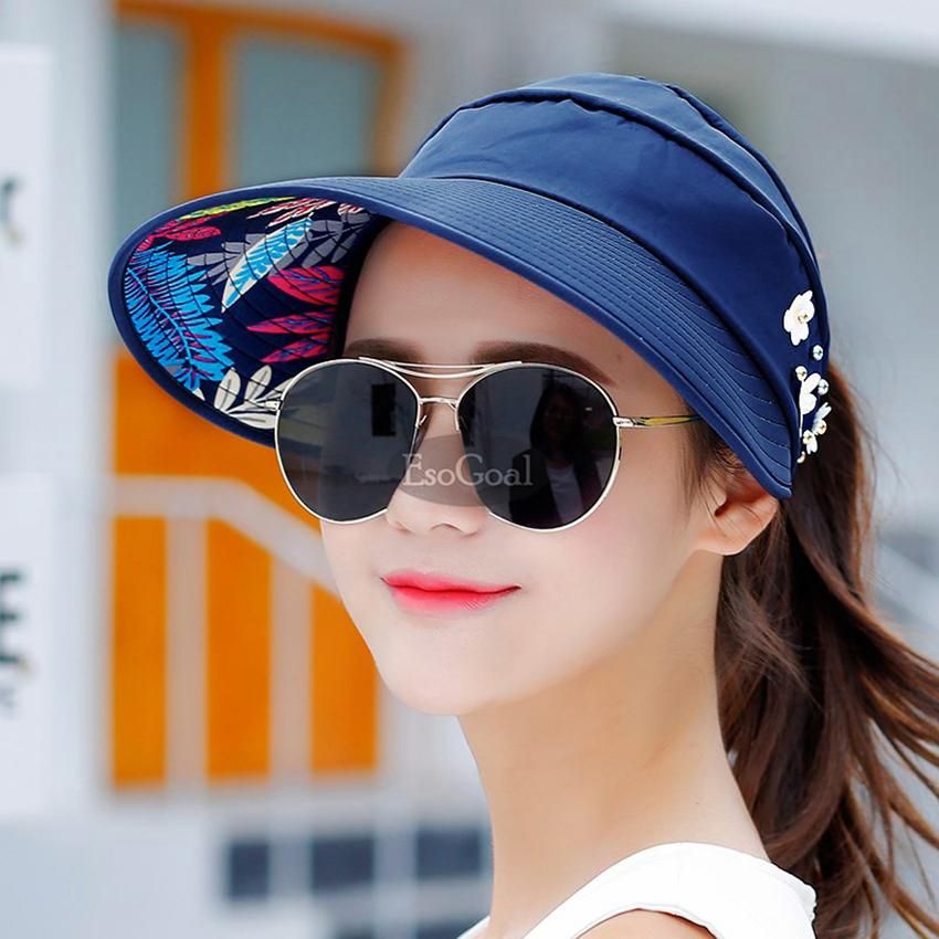 EsoGoal Women Foldable Summer Sun Hats  Anti Sun Protection