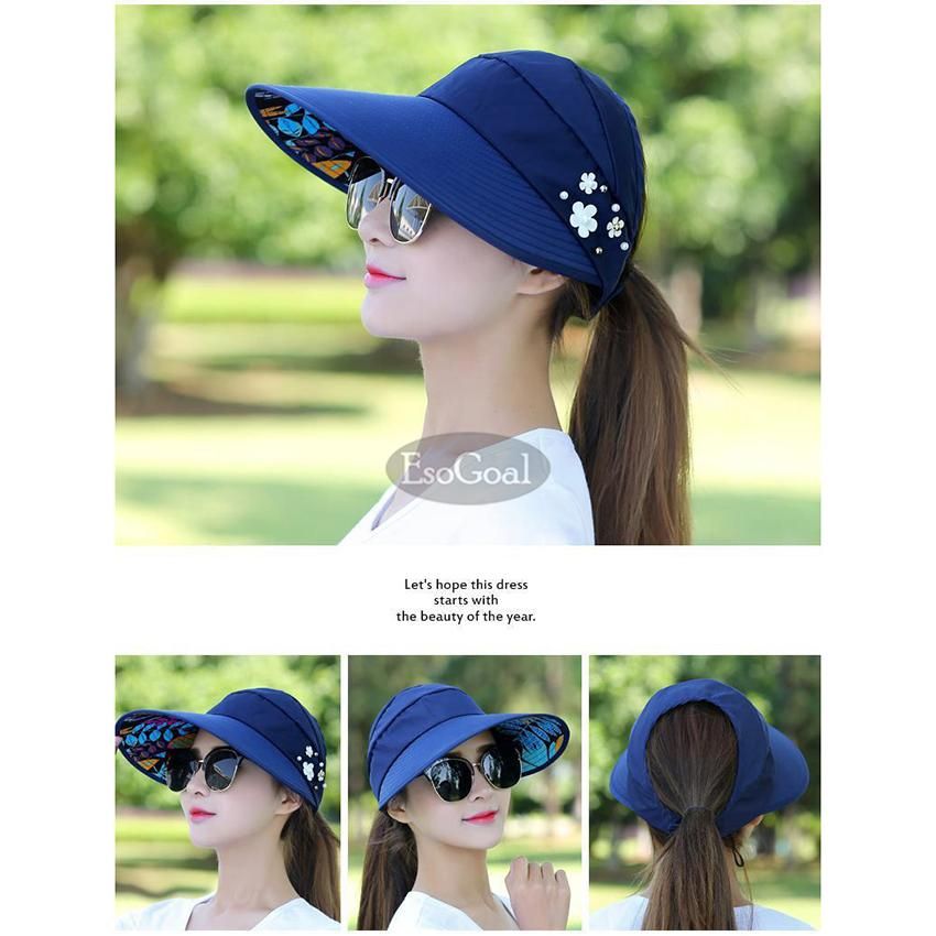 EsoGoal Women Foldable Summer Sun Hats  Anti Sun Protection