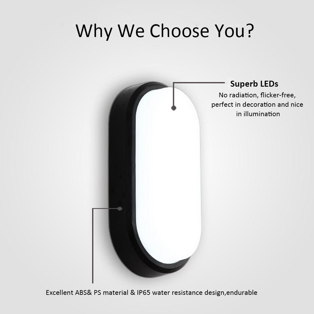 AC220 V 15W LEDs Wall Mounted Light Night Lamp IP65 Water Resistance for Asile Corridor Pathway Bedroom Living Room Washroom Hotel Home Decoration Deco Daily Use