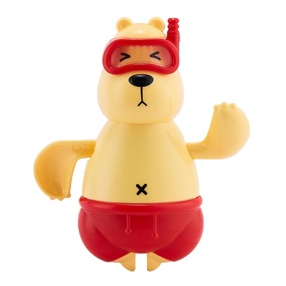 Water Play Toys for Kids Adorable Polar Bear Bath Toy Fun Rotating Yellow Red