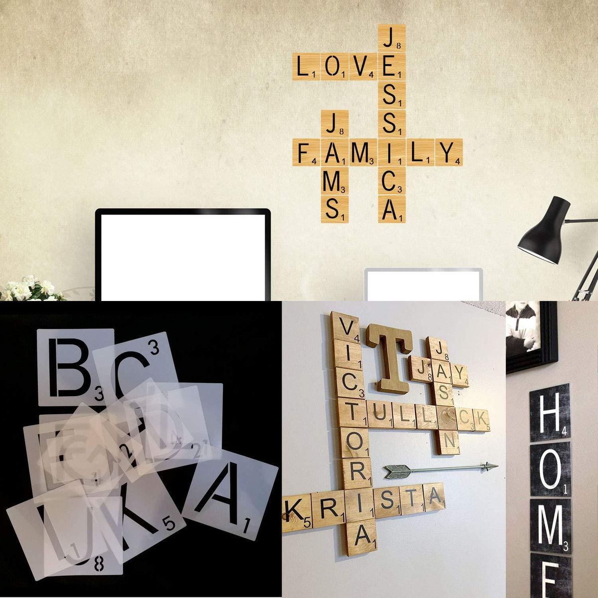 26Pcs Reusable Letters Wall Decor Kids DIY Art and