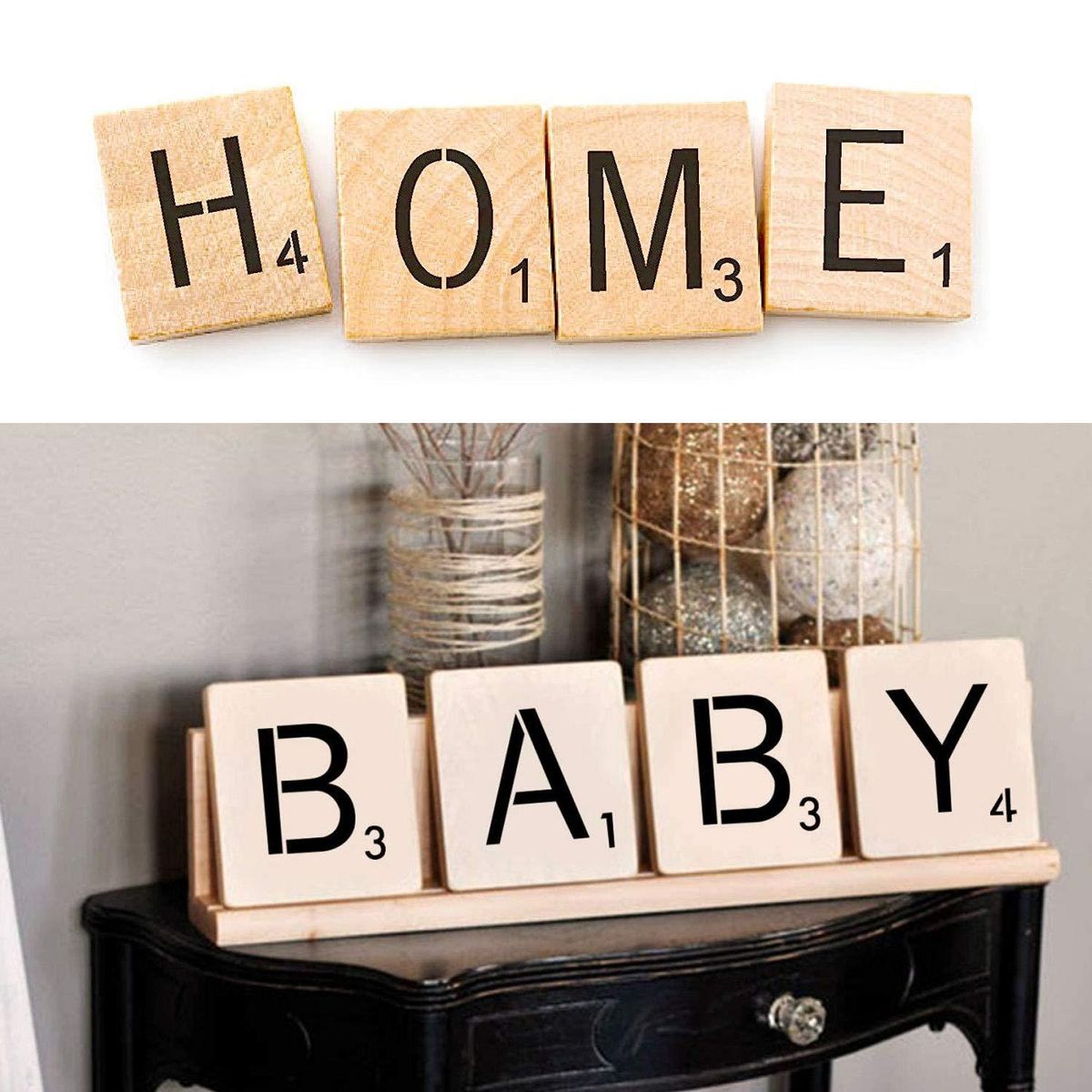 26Pcs Reusable Letters Wall Decor Kids DIY Art and