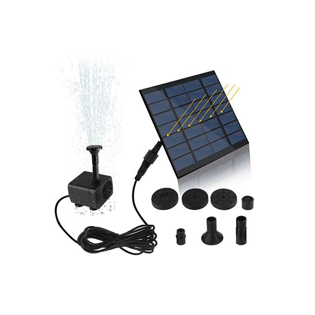 Solar Hydroponics Submersible Pump Multifunctional with 7