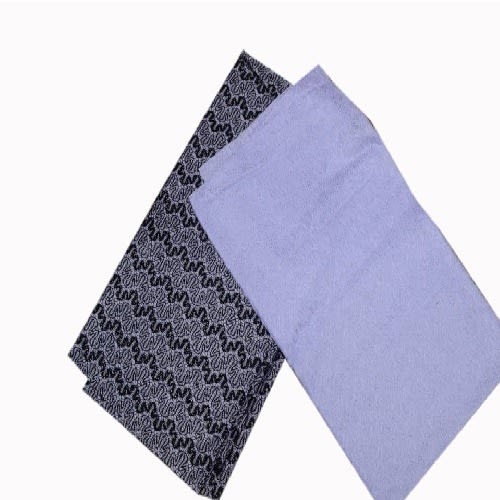 Plain And Pattern Lace Material-5 Yards-black And White