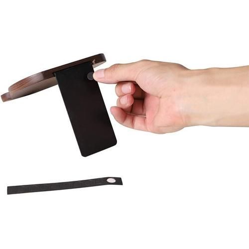 Bookends For Shelves, Decorative Book Ends For Children, Non Skip Wooden Bookends For Office/Home/School(Walnut 1 Pair)
