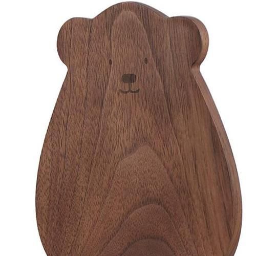 Bookends For Shelves, Decorative Book Ends For Children, Non Skip Wooden Bookends For Office/Home/School(Walnut 1 Pair)