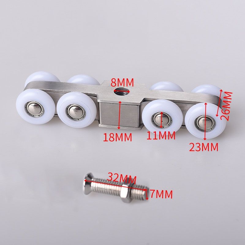 Sliding Door Hanging Wheel, Specification:8 Wheels
