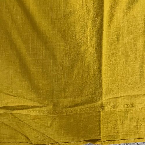 Men Casual Summer Linen Long Sleeves Shirts- Gold